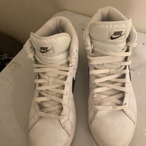 White Nike blazers